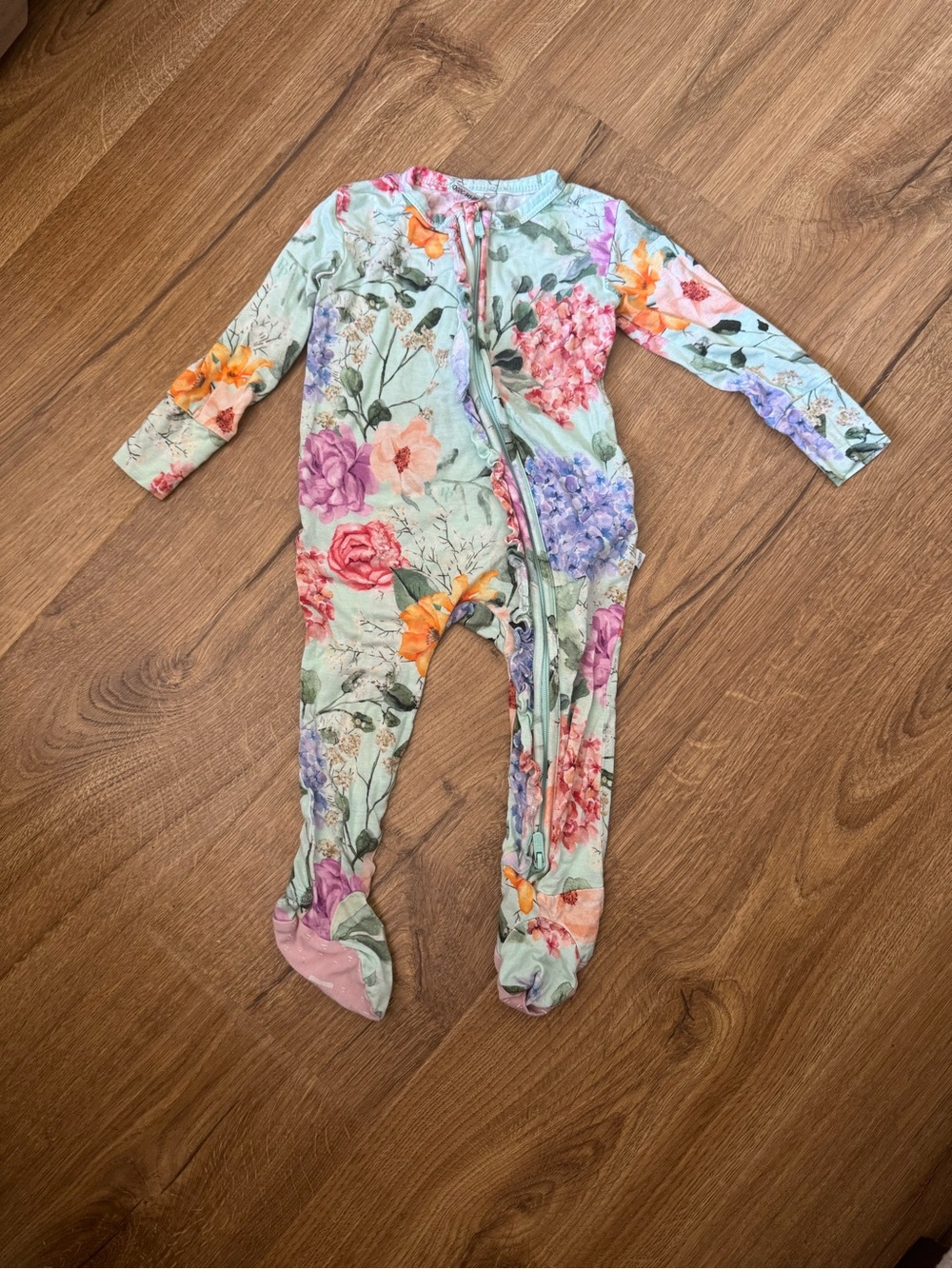 Posh Peanut Mint Zip-Front (6-12 months)